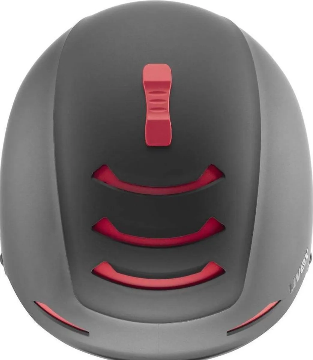 Uvex Legend Pro Skihelm - 52/55cm - Zwart Rood