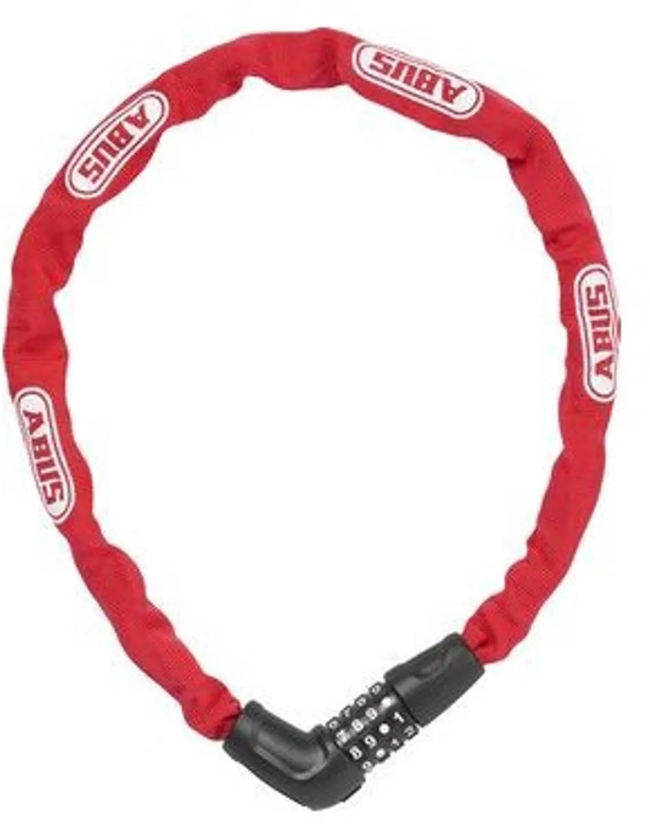 ABUS Steel-O-Chain 5805C/75 Kettingslot - 75cm - Rood