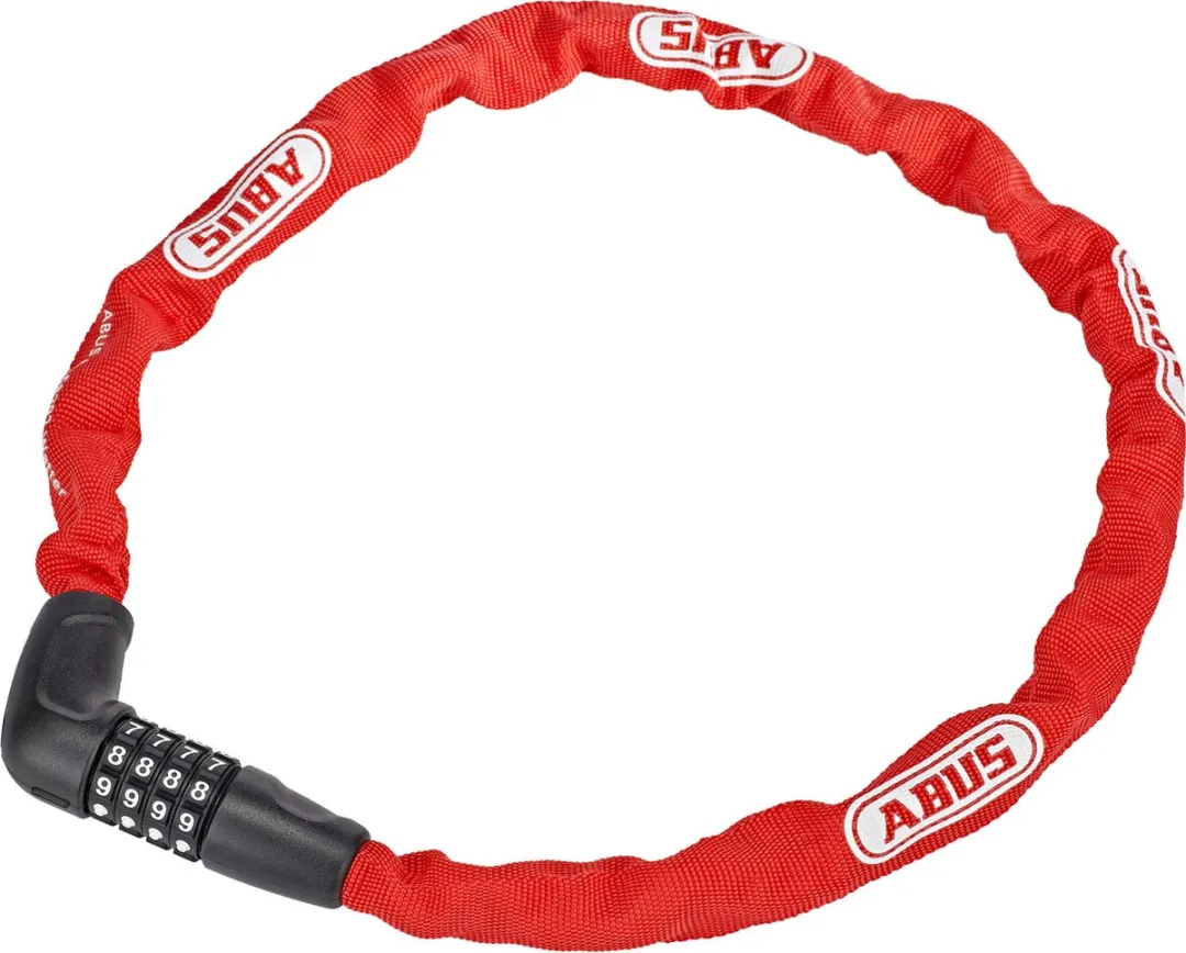 ABUS Steel-O-Chain 5805C/75 Kettingslot - 75cm - Rood