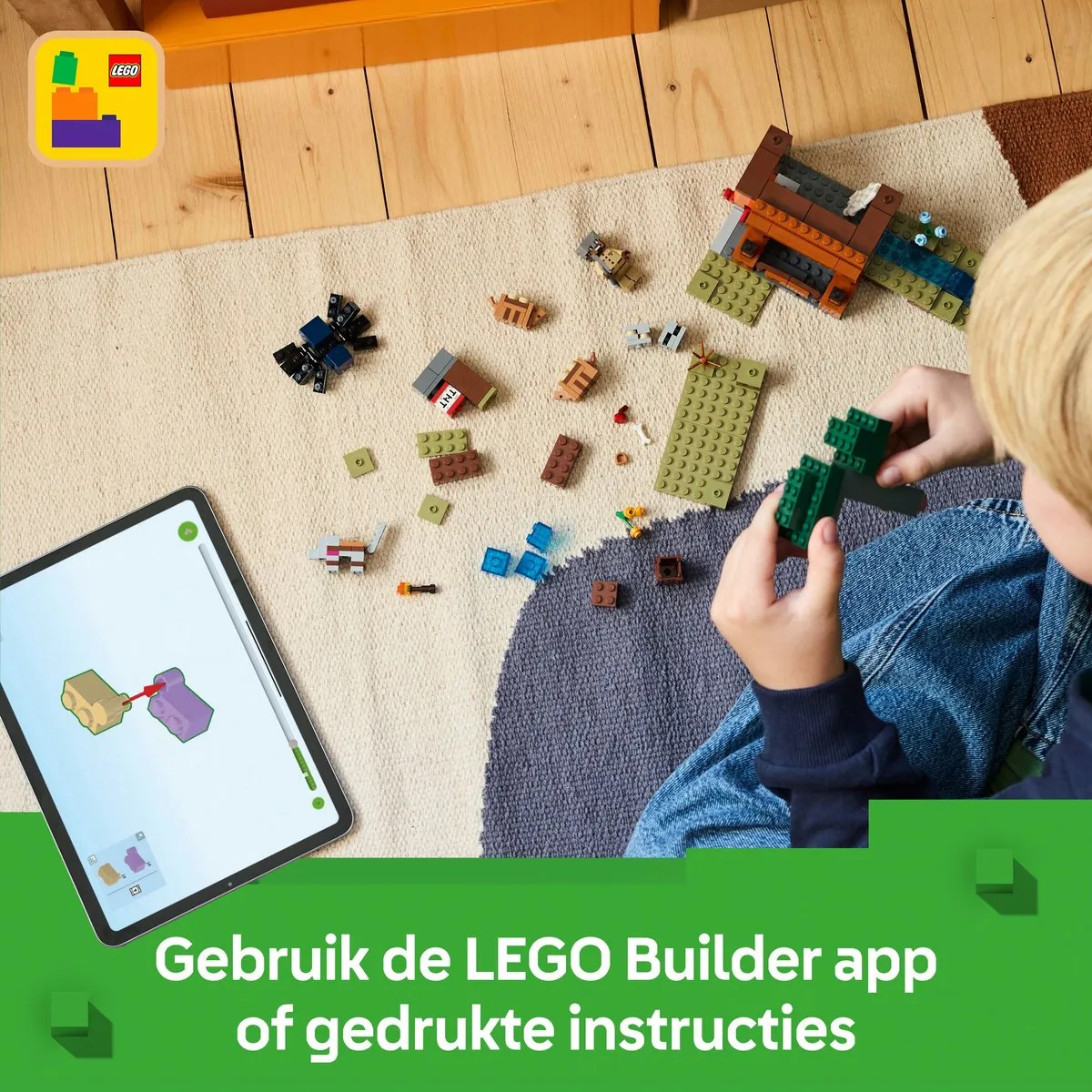 LEGO Minecraft Gordeldier bij de Mijn 21269 - 247 Stukken