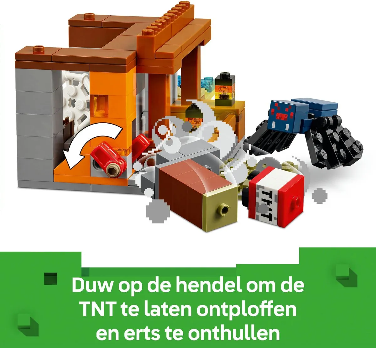 LEGO Minecraft Gordeldier bij de Mijn 21269 - 247 Stukken