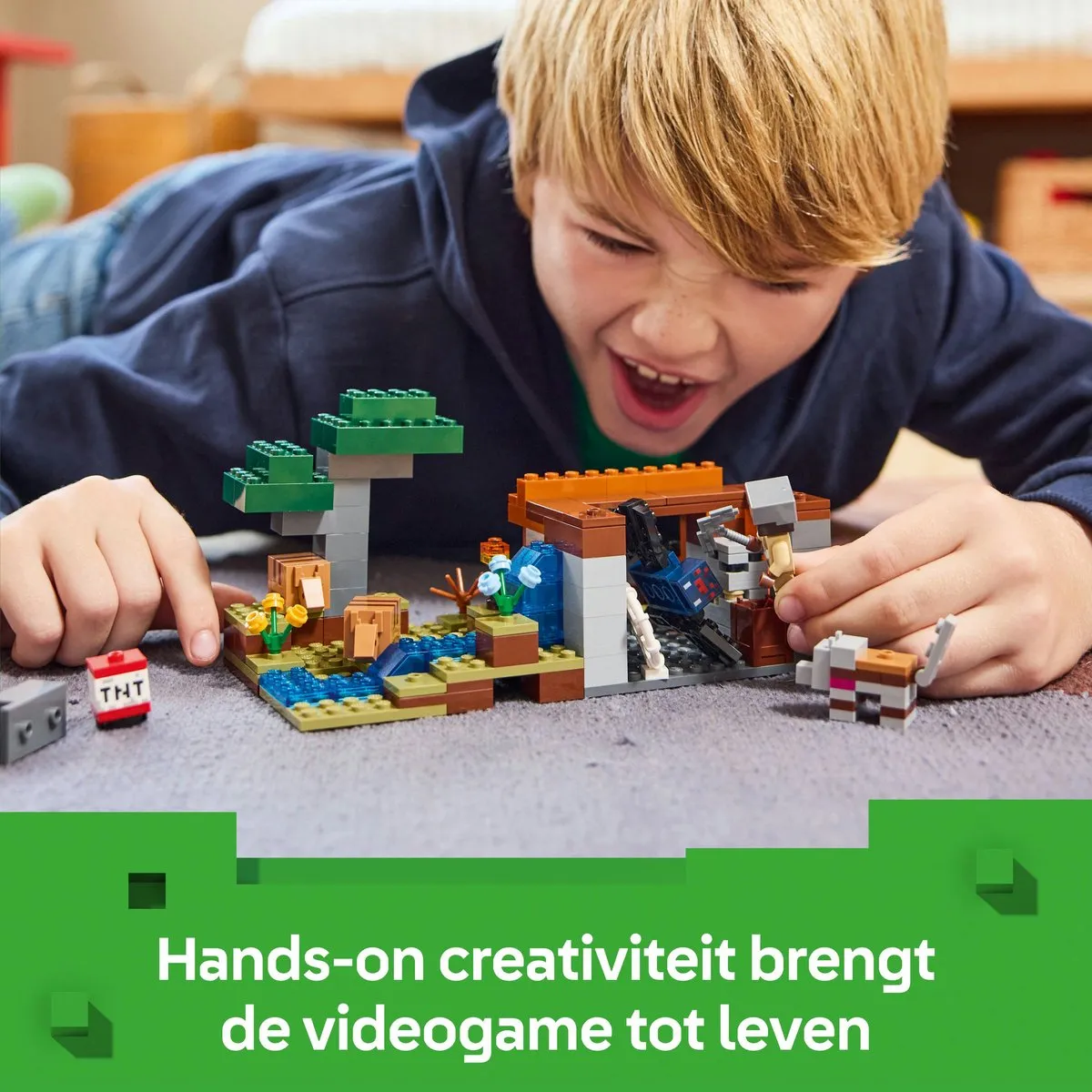 LEGO Minecraft Gordeldier bij de Mijn 21269 - 247 Stukken