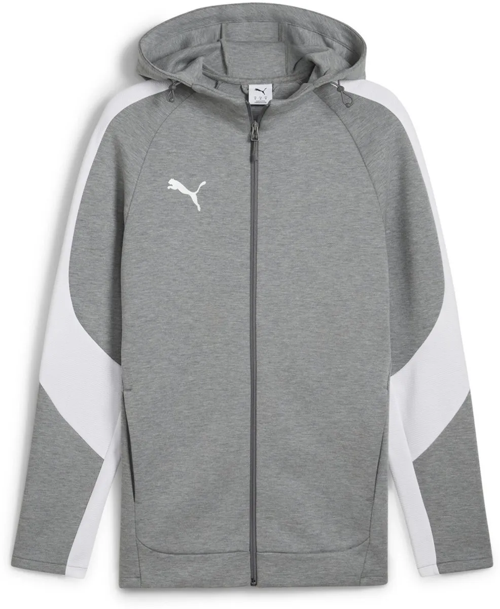 PUMA TeamEVOSTRIPE Hooded Jacket - Medium Gray