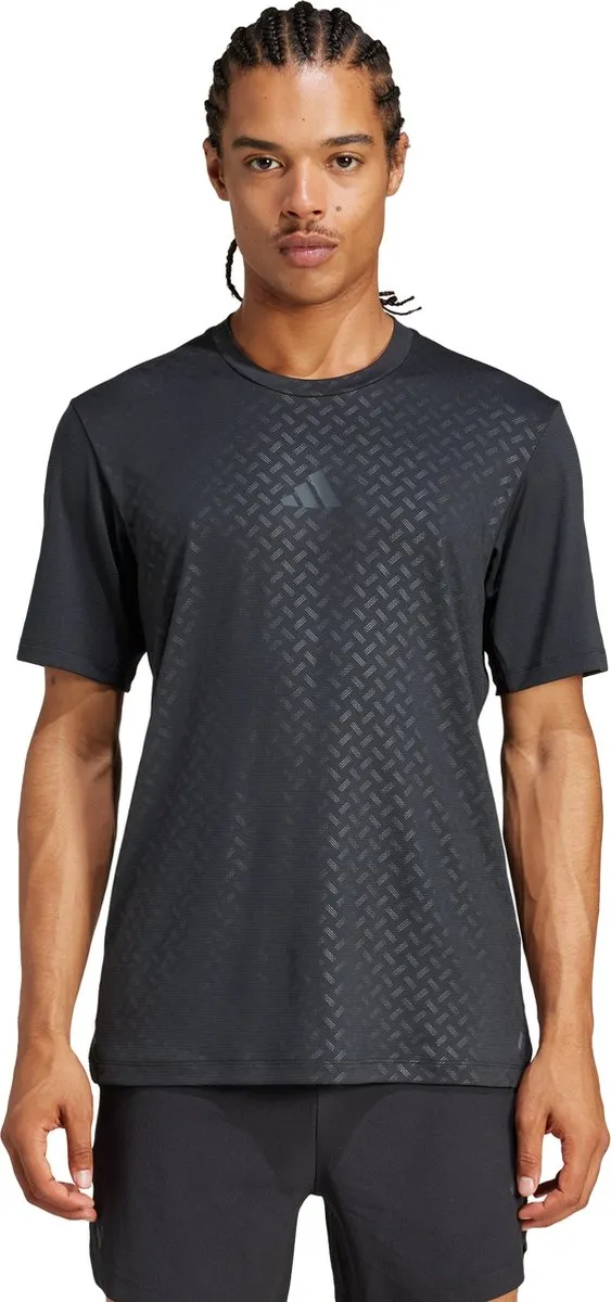 adidas Performance PrimeLift 3-Stripes T-shirt JI8215 - Heren - Zwart