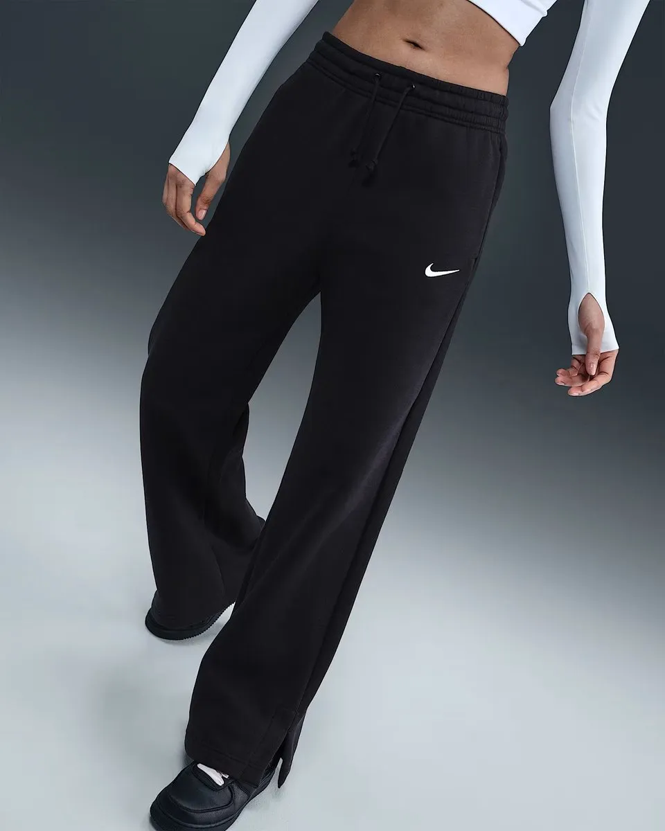 Nike Phoenix Fleece Sportpantalon Dames - M - Zwart/Wit