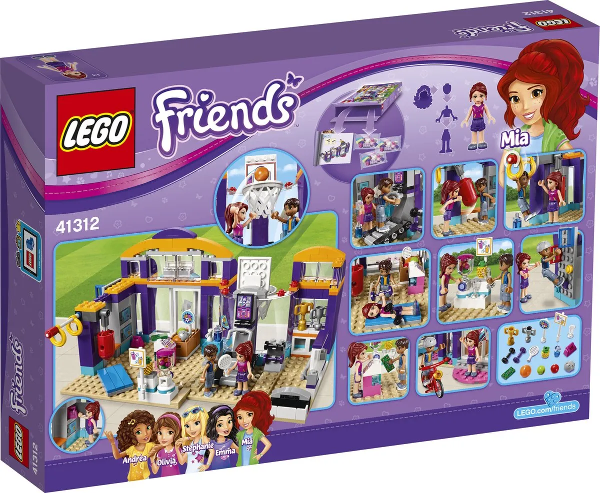 LEGO Friends Heartlake Sporthal 41312 - 328 Stukken - 2 Minifiguren - afbeelding 5 van 6