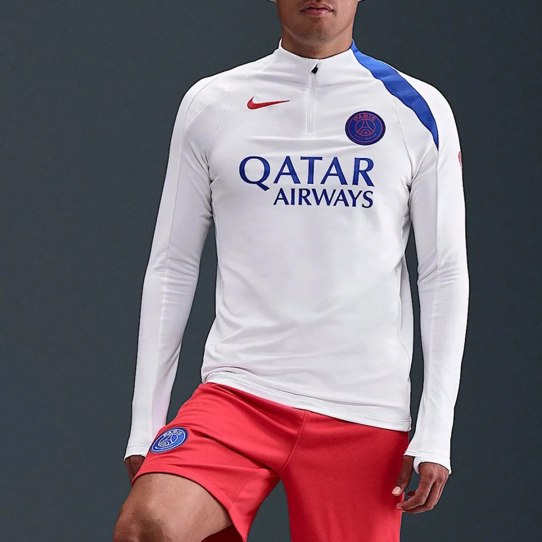 Nike Paris Saint-Germain Strike 2025/26 Sporttrui - XXL - Wit/Blauw