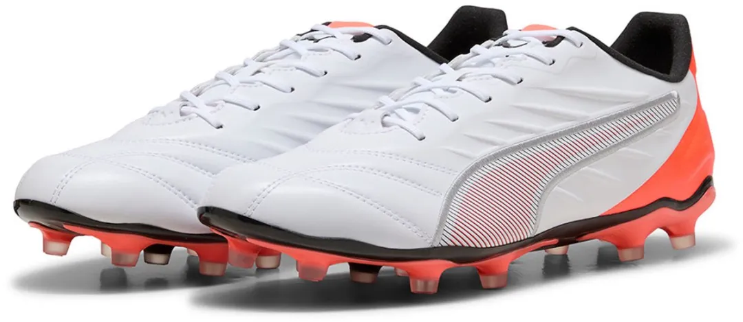 PUMA King Pro FG/AG Voetbalschoenen 44 - Wit