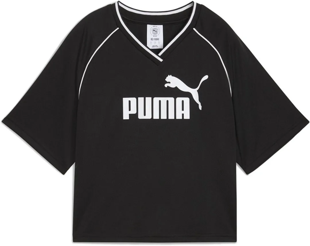 PUMA Ess Relaxed Cropped T-shirt - 2XS - Zwart