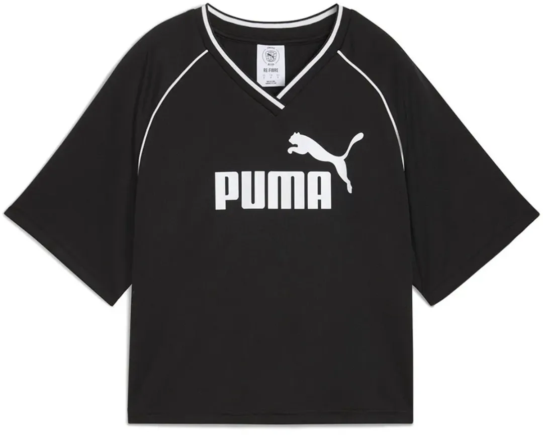 PUMA Ess Relaxed Cropped T-shirt - 2XS - Zwart