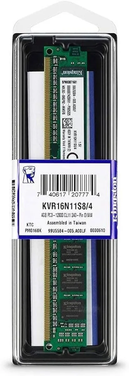 Kingston ValueRAM KVR16N11S8/4 DDR3 RAM - 4GB 1600MHz