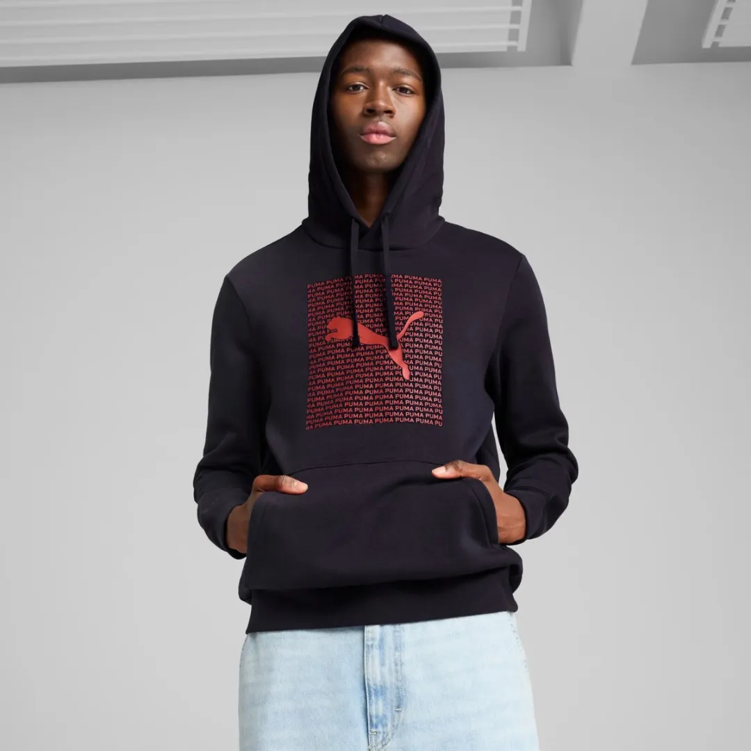 PUMA Ess Logo Lab Hoodie Heren - Donkerblauw S