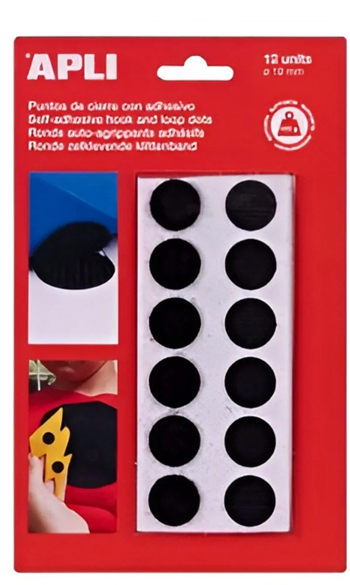 Apli Klittenband Rond Zelfklevend 19mm