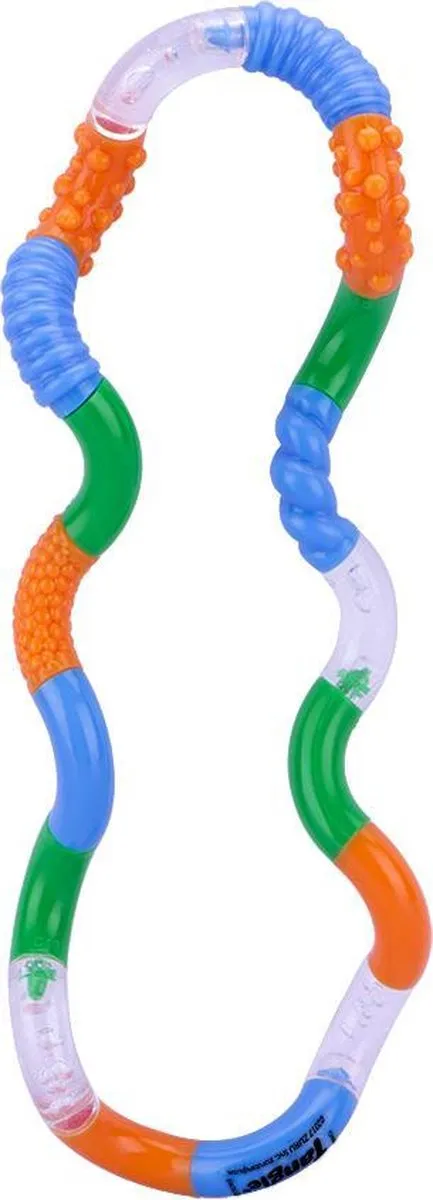 Tangle Toys Textured Junior - Fidget Toy - Oranje-Blauw-Groen