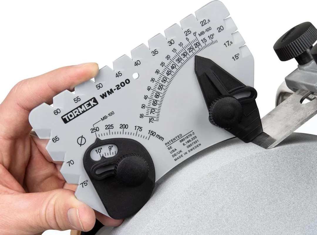Tormek Hoekinstelmal – Precisie Slijpen – Instelbaar 10°-75° – Magnetisch – Geschikt voor Diverse Slijpwielen
