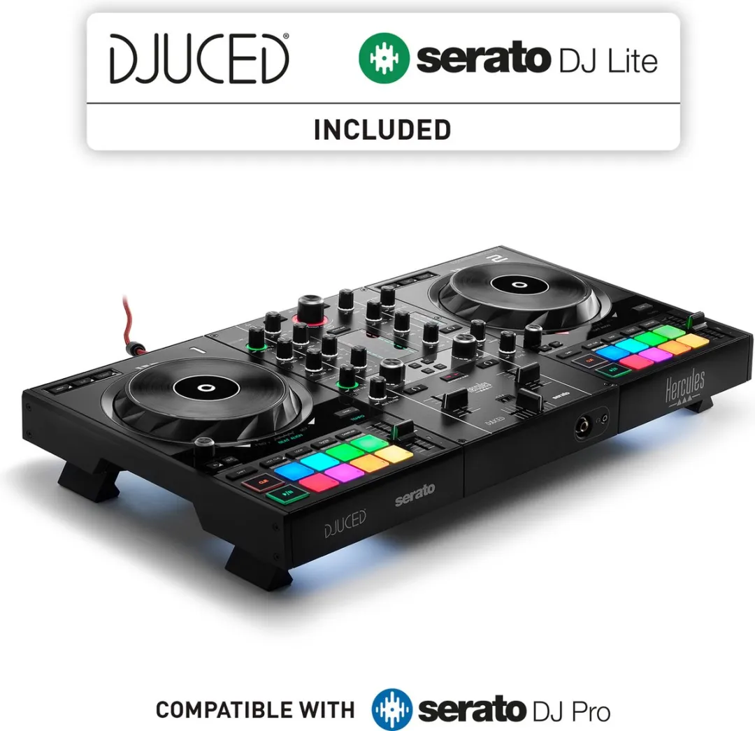Hercules DJControl Inpulse 500 DJ Controller - 2 Kanalen - 16 RGB Pads
