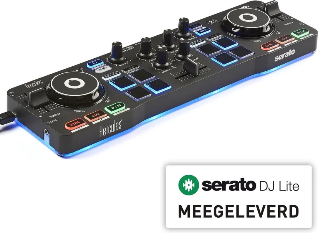 Hercules DJControl Starlight DJ Controller - Zwart