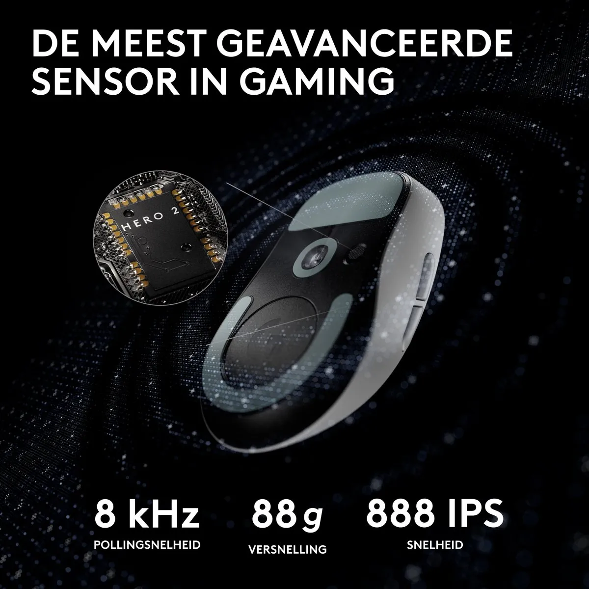 Logitech G Pro X Superlight 2 910-006639 Gaming Muis - Wit - afbeelding 6 van 6