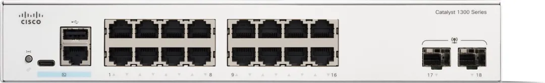 Cisco C1300-16T-2G Managed Switch - 16 Poorten Gigabit - Wit