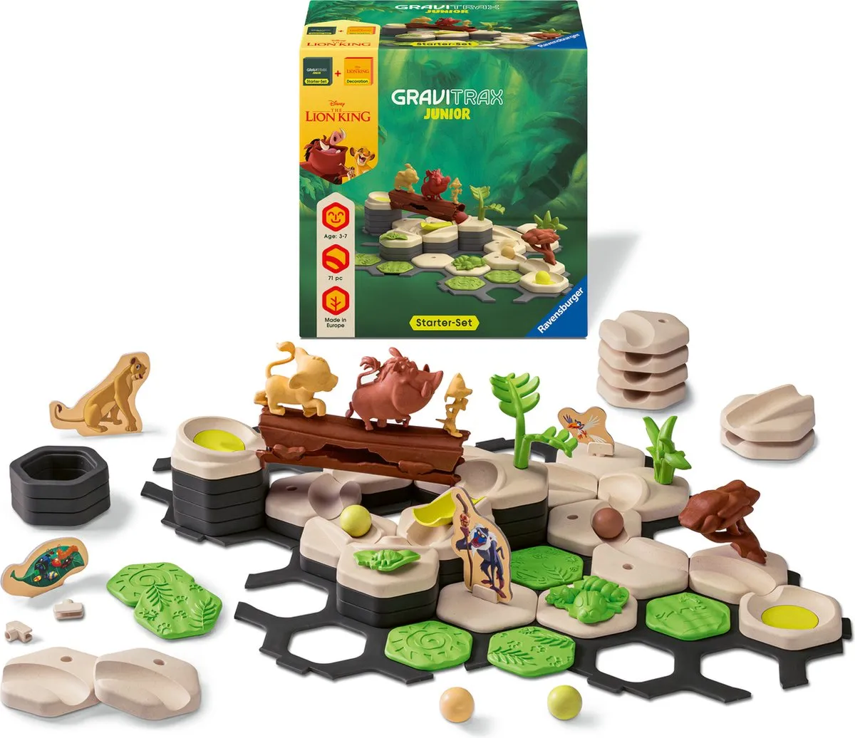 Ravensburger GraviTrax Junior Lion King Bundle - 2 Baandelen - Meerkleurig