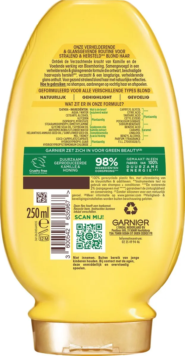 Garnier Loving Blends Verhelderende Conditioner Sun-Kissed Chamomile 6x250ml