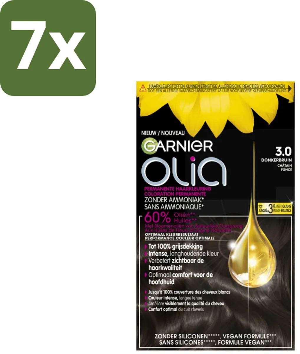 Garnier Olia 3 Haarkleuring Donkerbruin