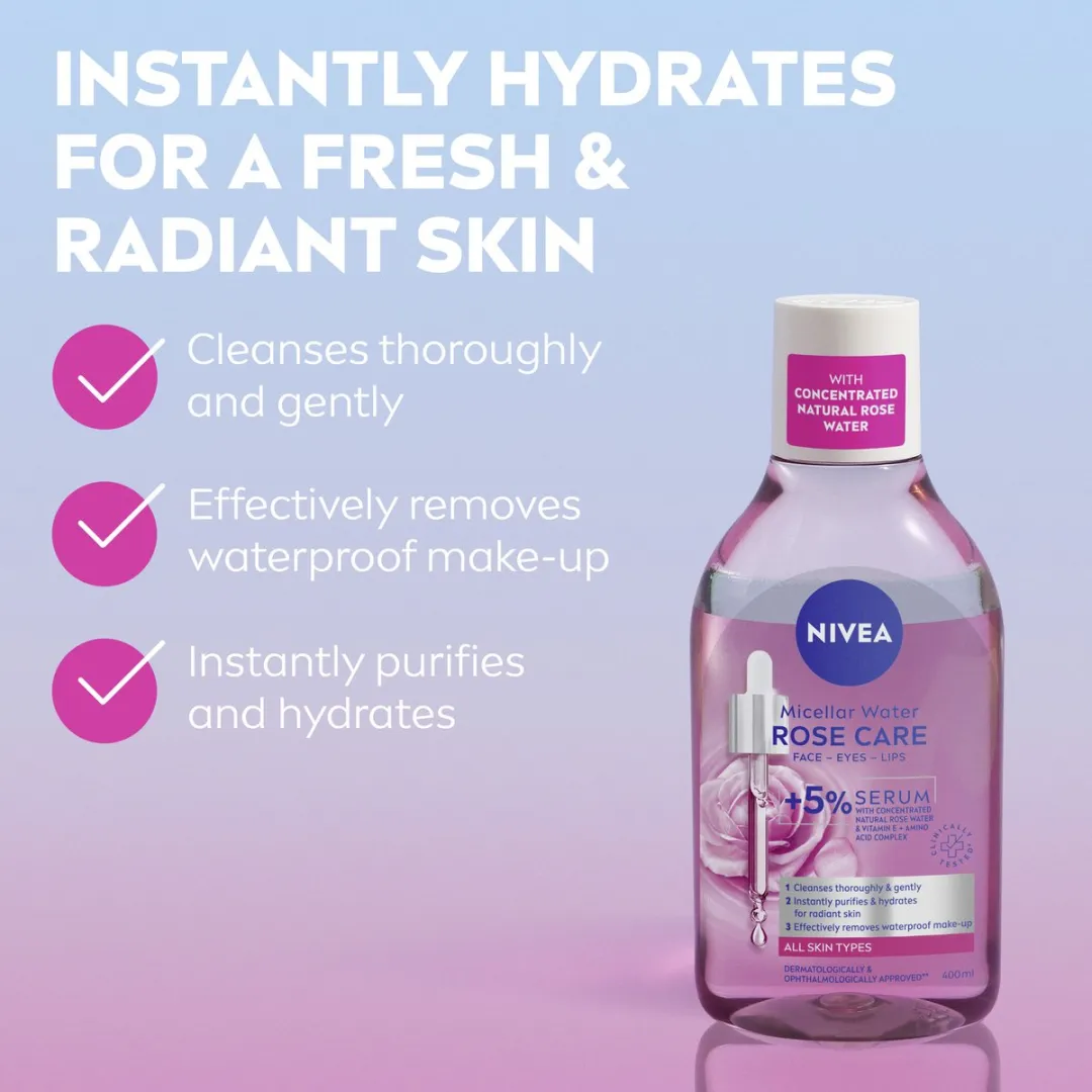 NIVEA Rose Care Micellair Water 400ml
