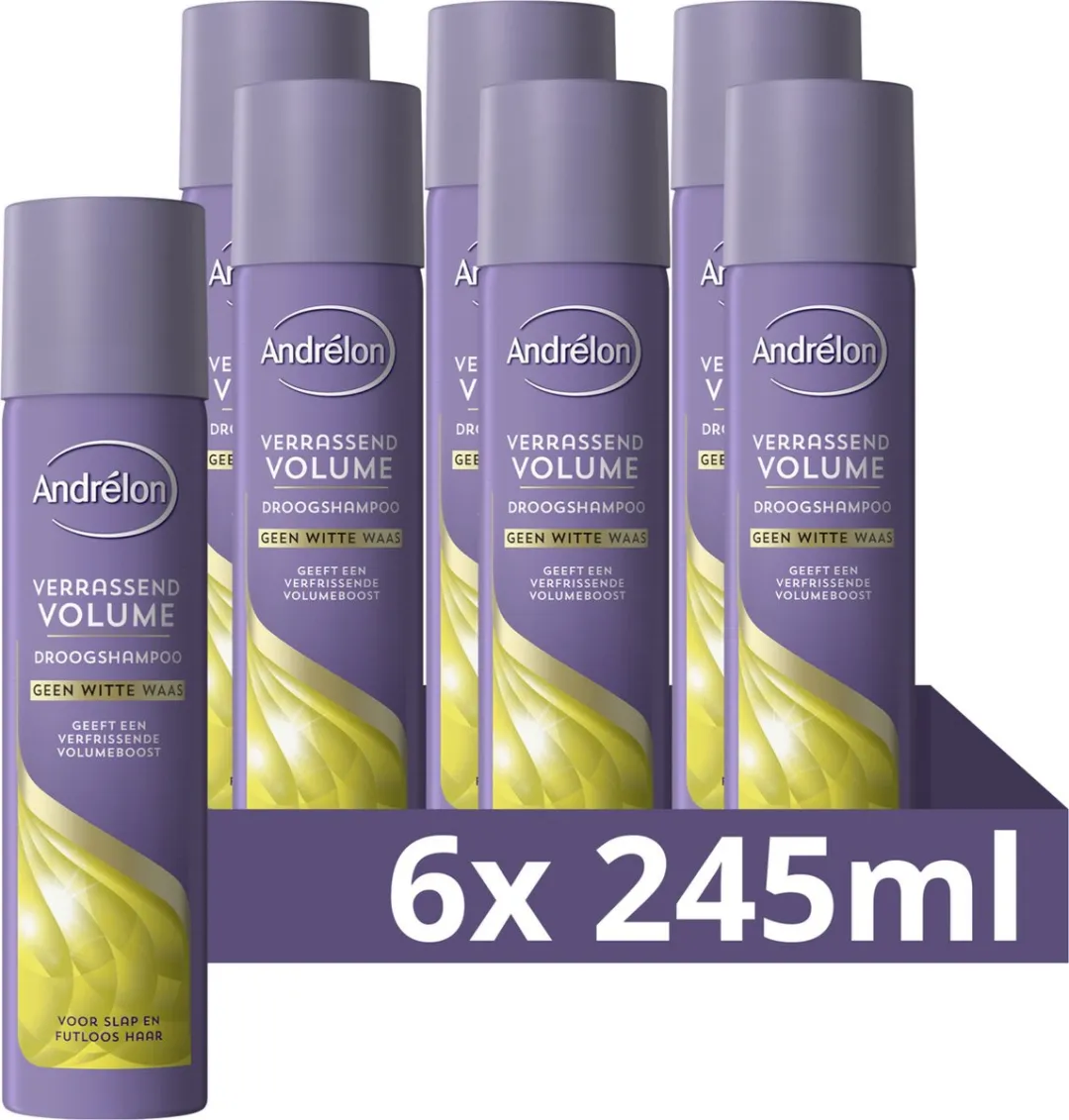 Andrélon Droogshampoo Verassend Volume 245ml - 6 Stuks