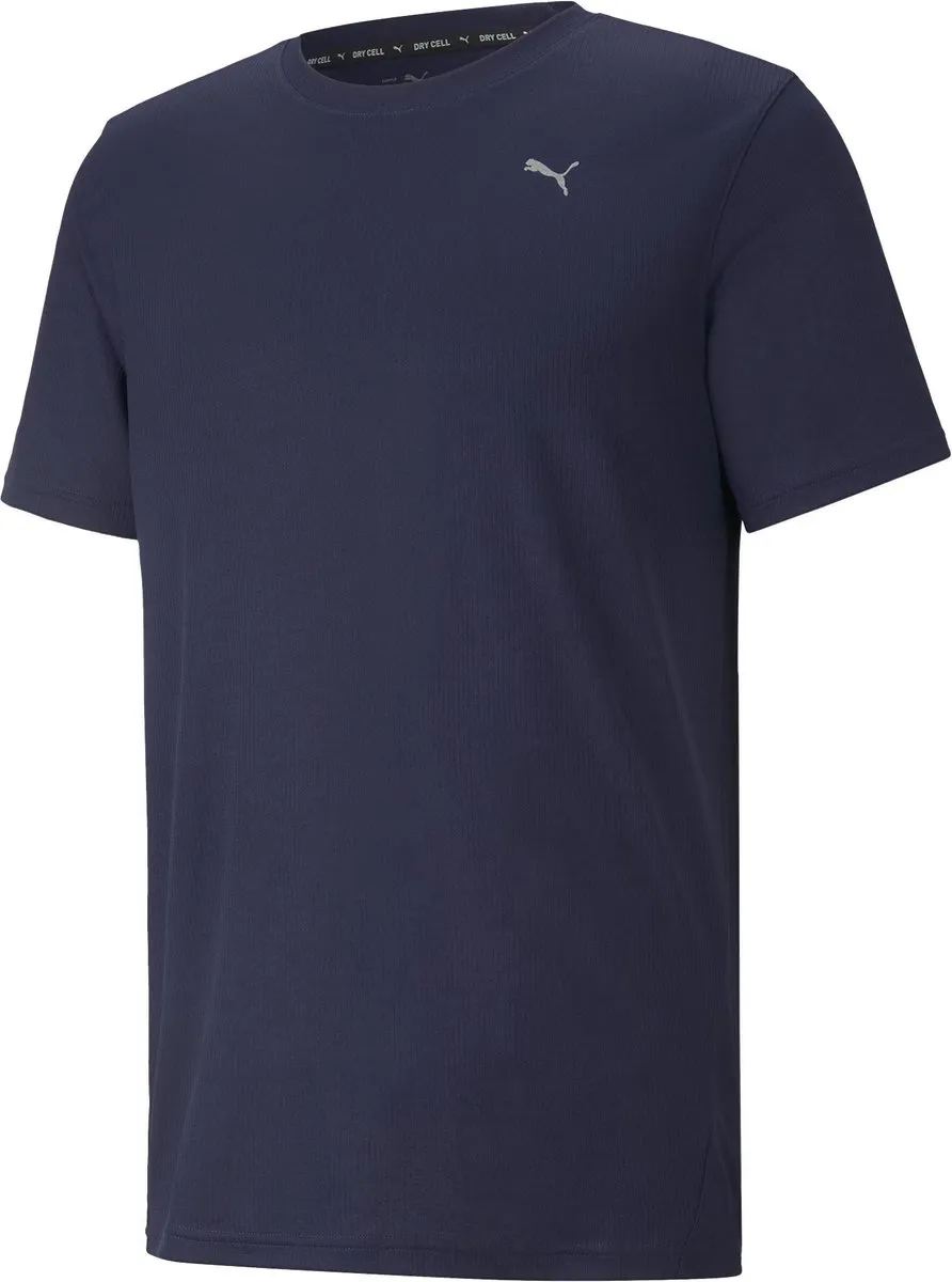PUMA Performance SS Tee M Heren Sportshirt - Donkerblauw