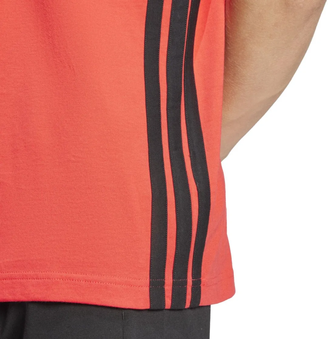adidas M 3S SJ T Heren T-shirt - Rood L
