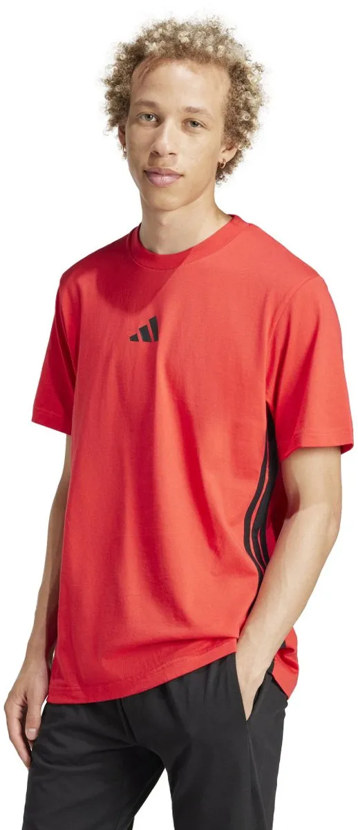 adidas M 3S SJ T Heren T-shirt - Rood L