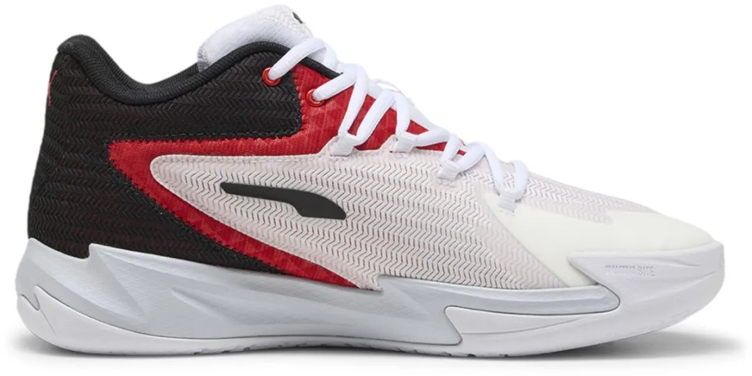 PUMA Dagger Basketbalschoenen - Wit/Rood - EU 41