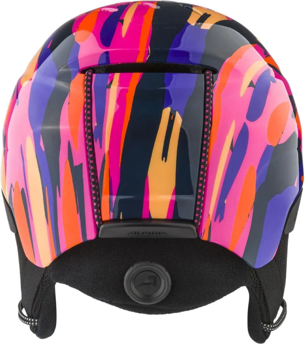 Alpina Pizi Junior Skihelm - Roze/Blauw Gloss - Maat 51-55cm