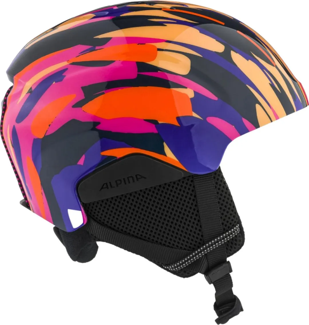 Alpina Pizi Junior Skihelm - Roze/Blauw Gloss - Maat 51-55cm