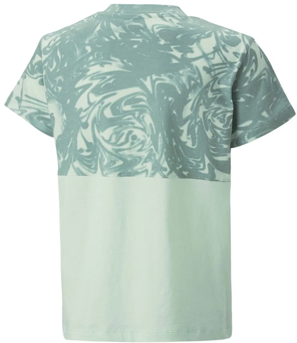 PUMA Power Summer T-shirt Meisjes 5-6 jaar - Minty Burst