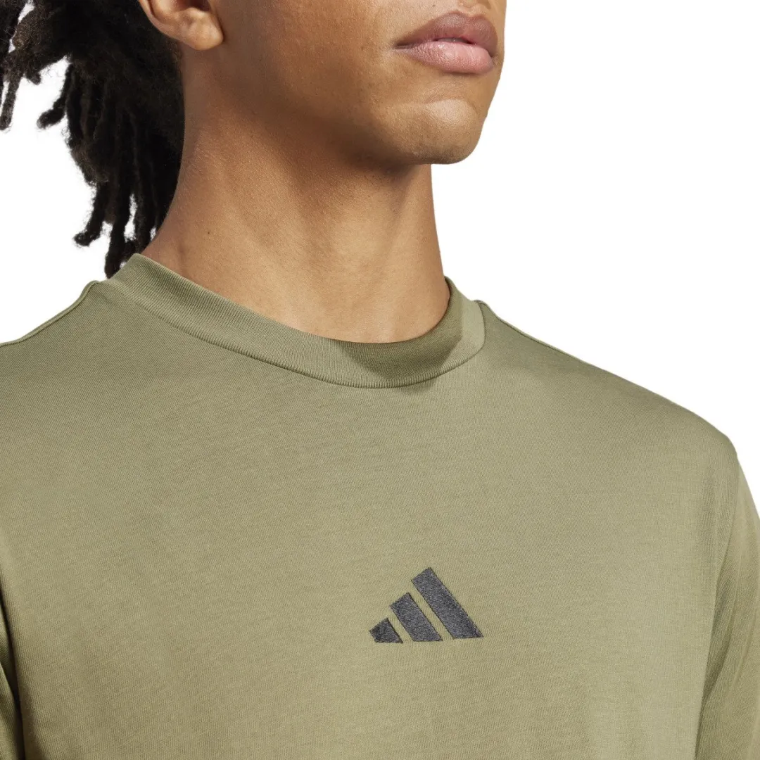 adidas M SL SJ T Sport T-shirt Korte Mouw Heren L - Groen