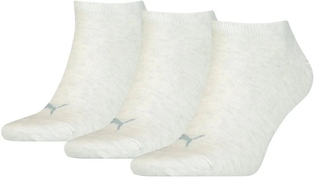 PUMA Unisex Sneaker Plain 3 Pack - Oatmeal - 43-46