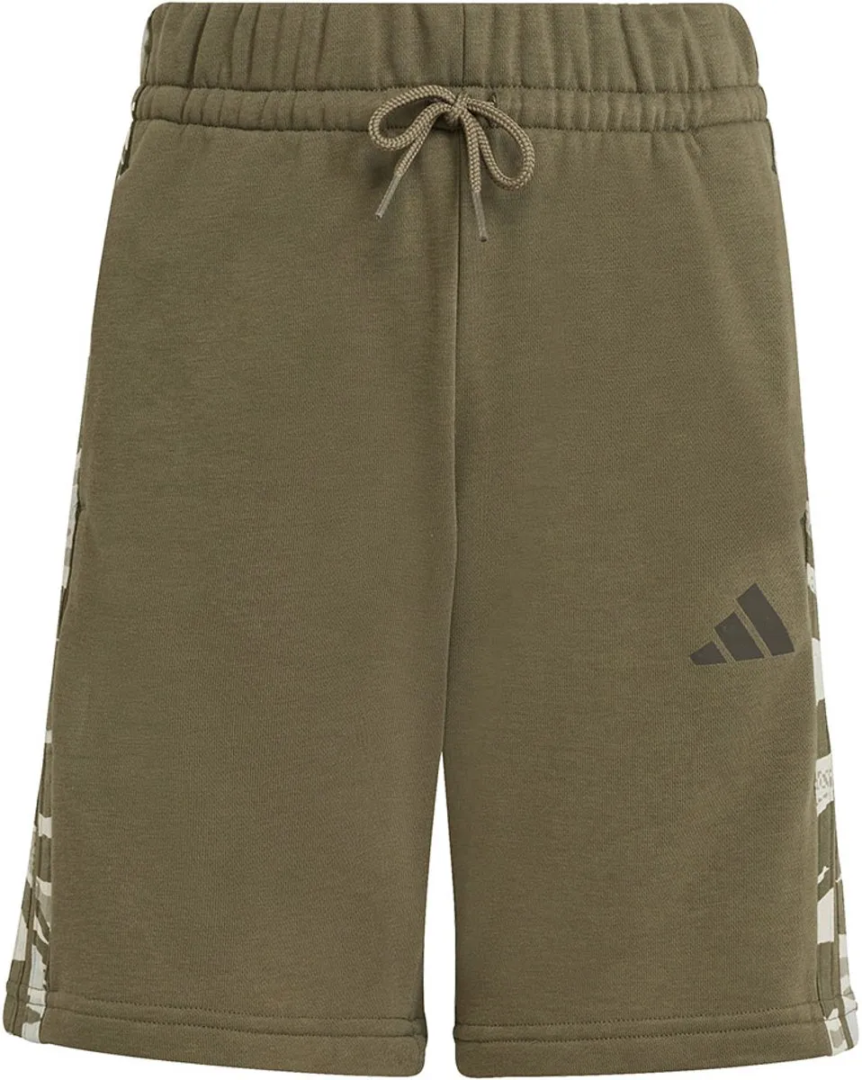 adidas Seasonal Essentials Camo Korte Sportbroek - 13-14 Years - Olive Strata
