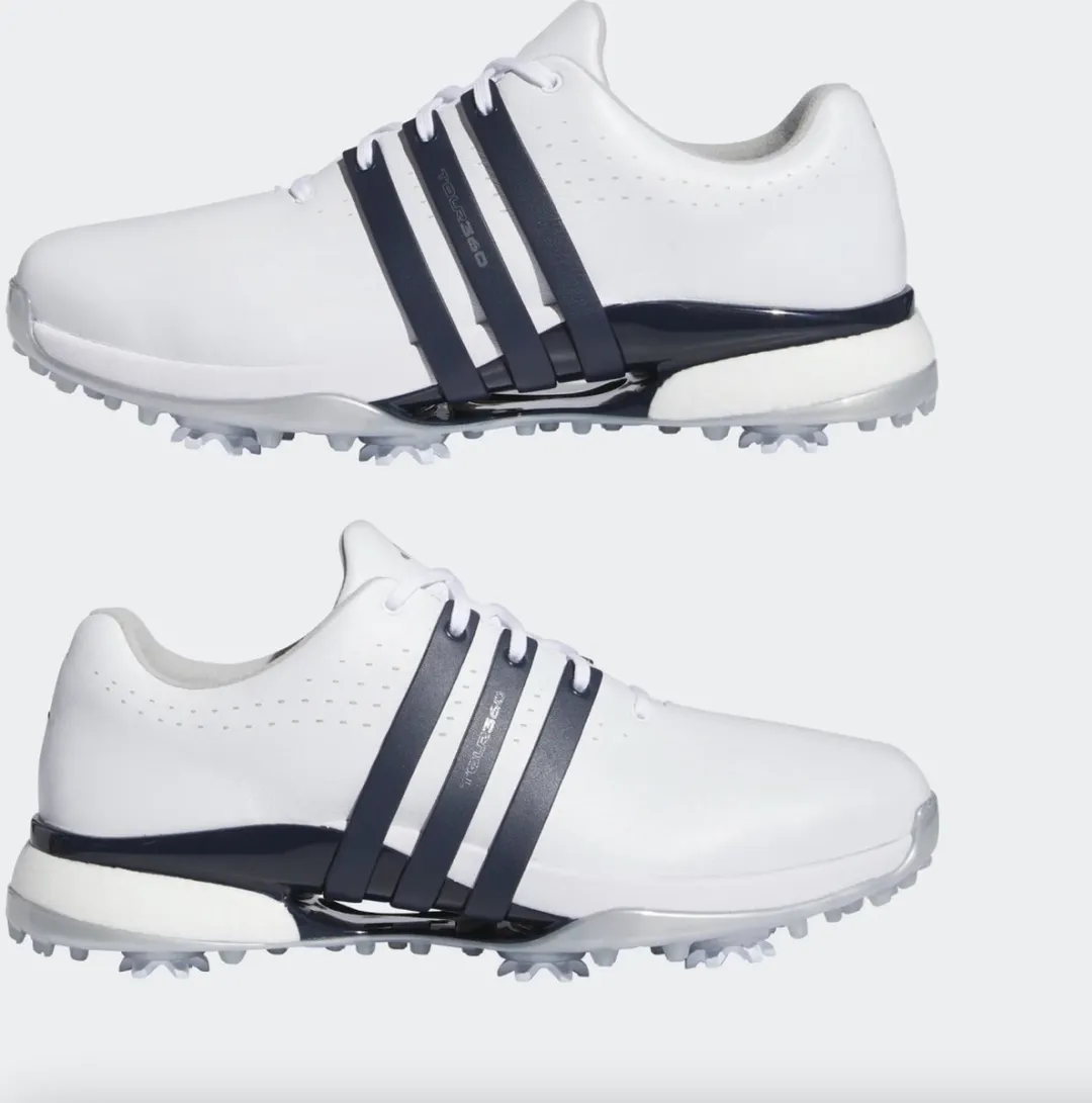 Adidas TOUR360 Golfschoen 47 1/3 - Wit/Navy - afbeelding 6 van 6