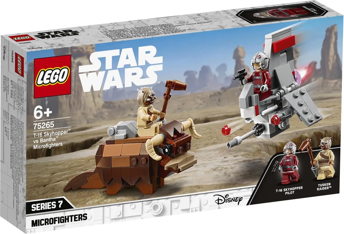 LEGO Star Wars T-16 Skyhopper vs. Bantha Microfighters 75265