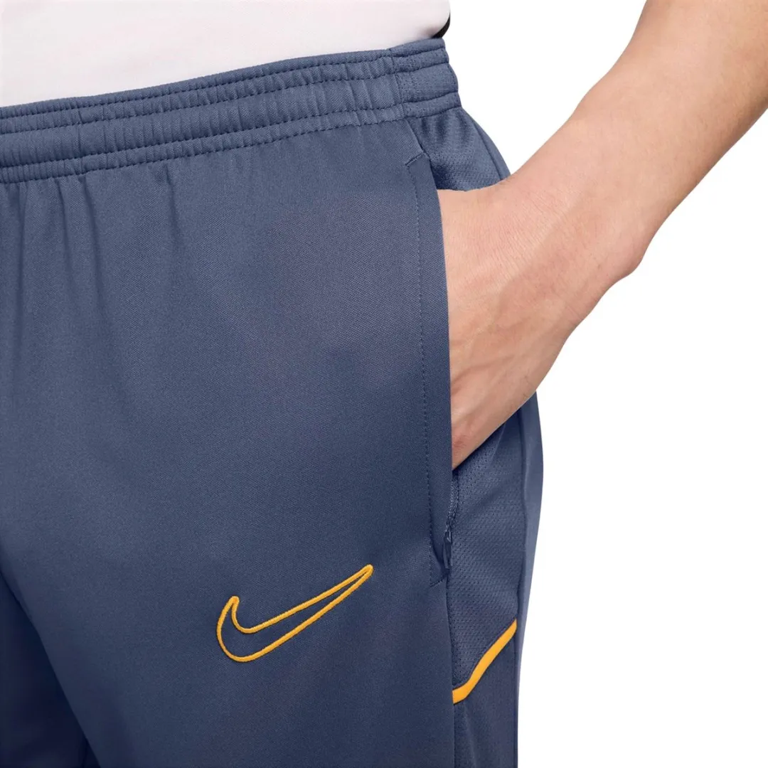 Nike Dri-FIT Academy 25 Trainingsbroek HJ3776-491 - XL - Donkerblauw/Goud