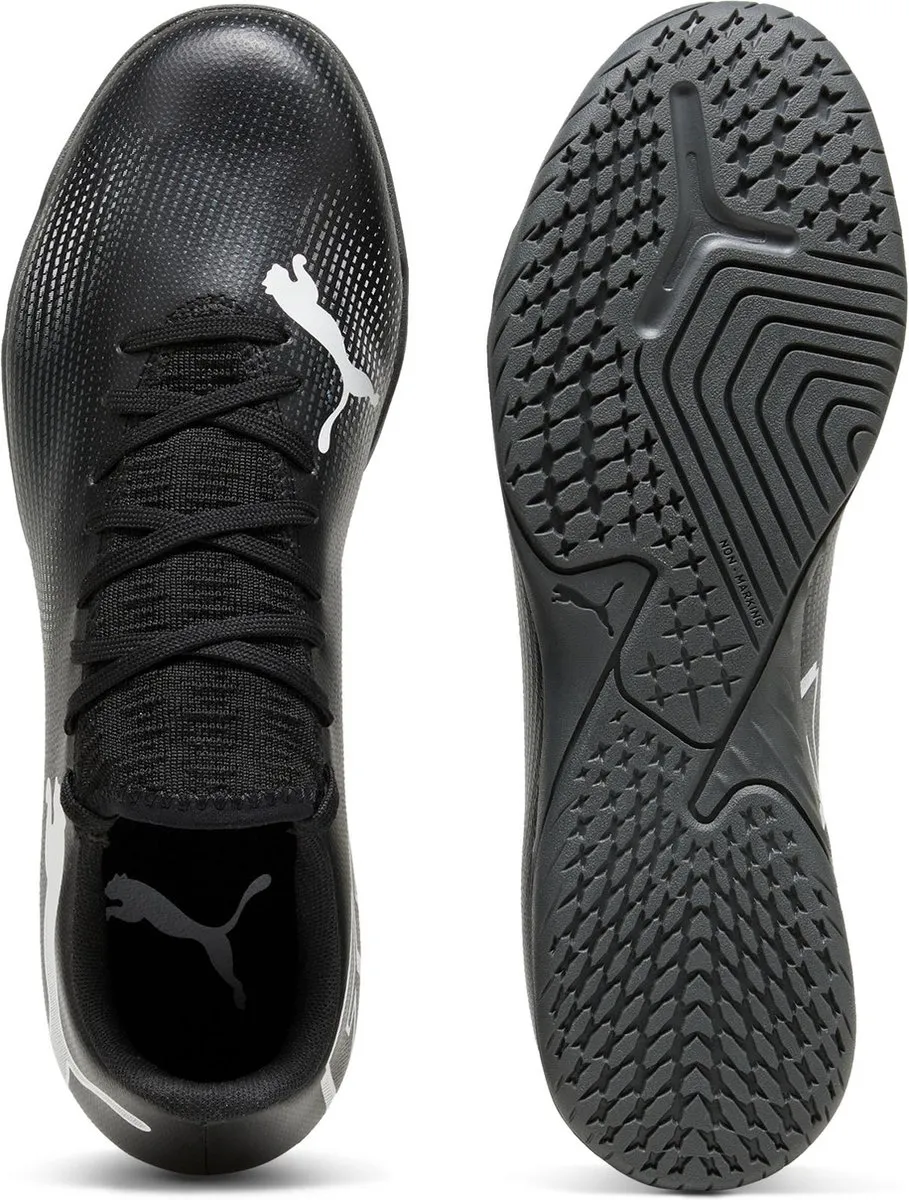 PUMA Future 7 Play It Heren Sportschoenen - 45 - Zwart/Wit