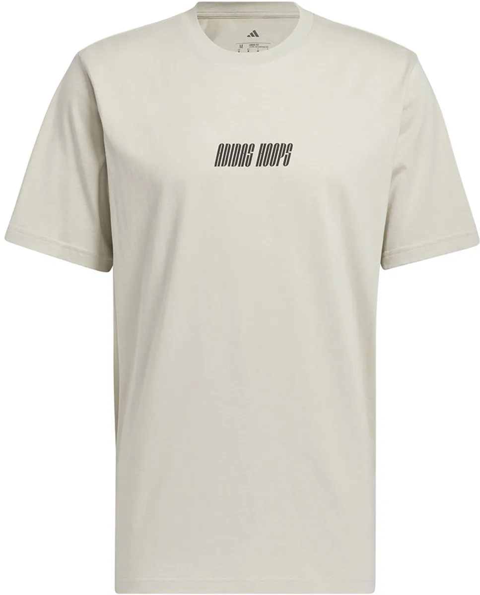 adidas Hoops Graphic T-shirt - Grijs - XL