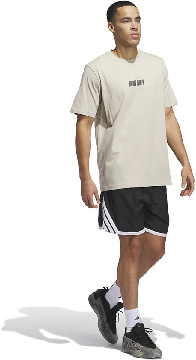 adidas Hoops Graphic T-shirt - Grijs - XL