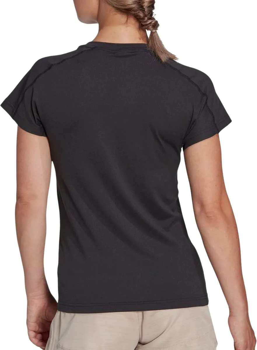 Adidas Performance AEROREADY V-hals T-shirt HN5543 - Zwart