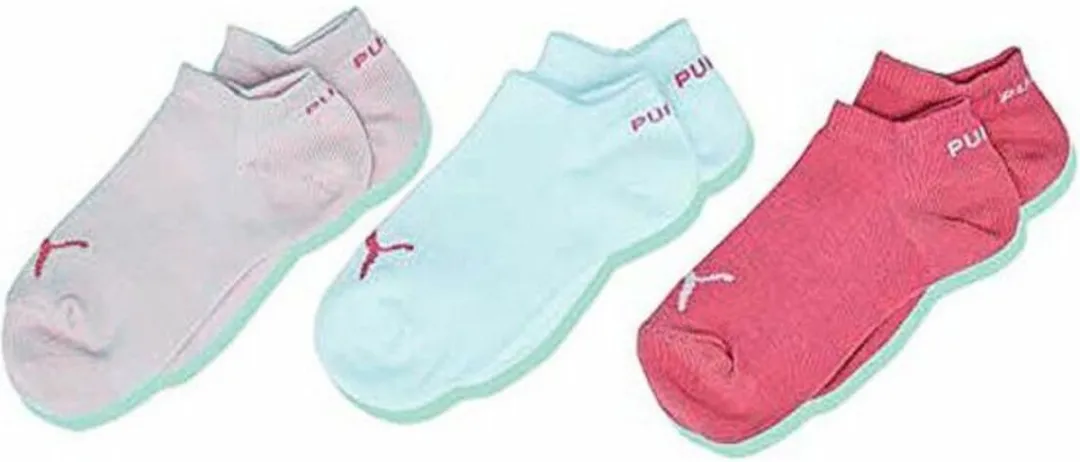 PUMA Kids Invisible 3P - Schoenen - Maat 23-26 - Grijs/Wit/Zwart