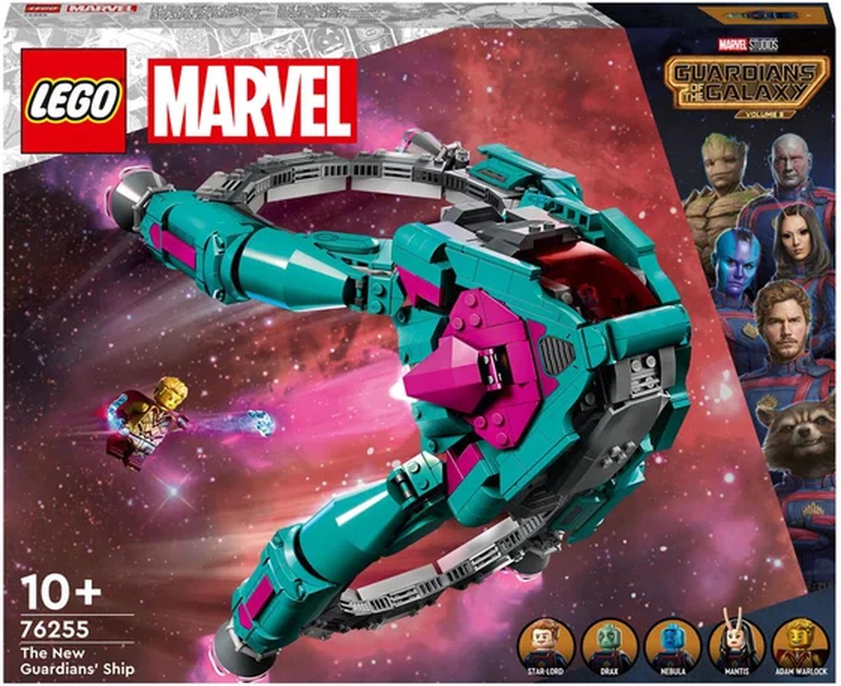LEGO Marvel Het schip van de nieuwe Guardians of the Galaxy Constructie Speelgoed Set - 76255