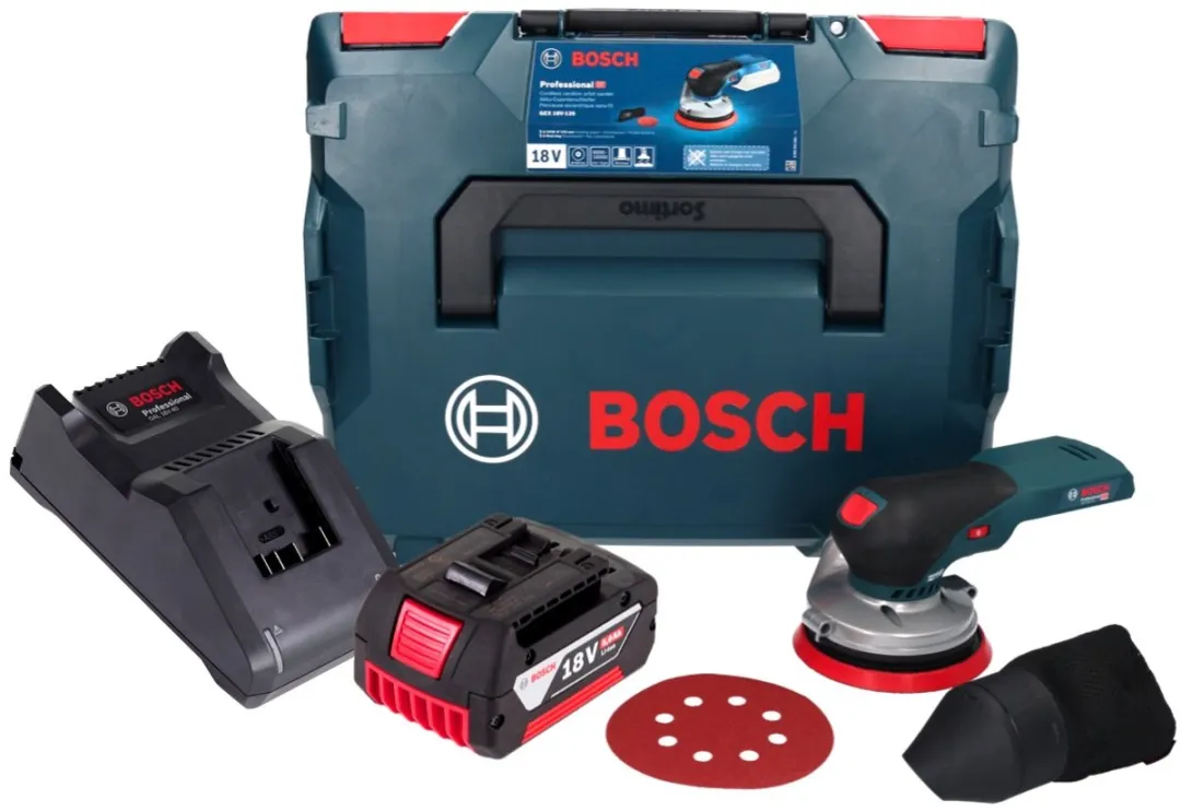 Bosch Professional GEX 18V-125 Excenterschuurmachine - 125mm - 18V 5.0Ah