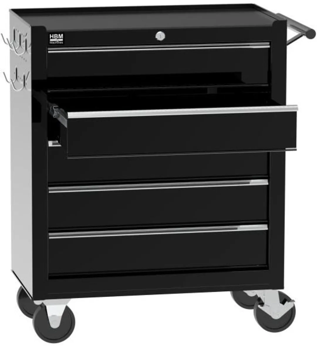 HBM Gereedschapswagen 5 Lades 62cm - Zwart