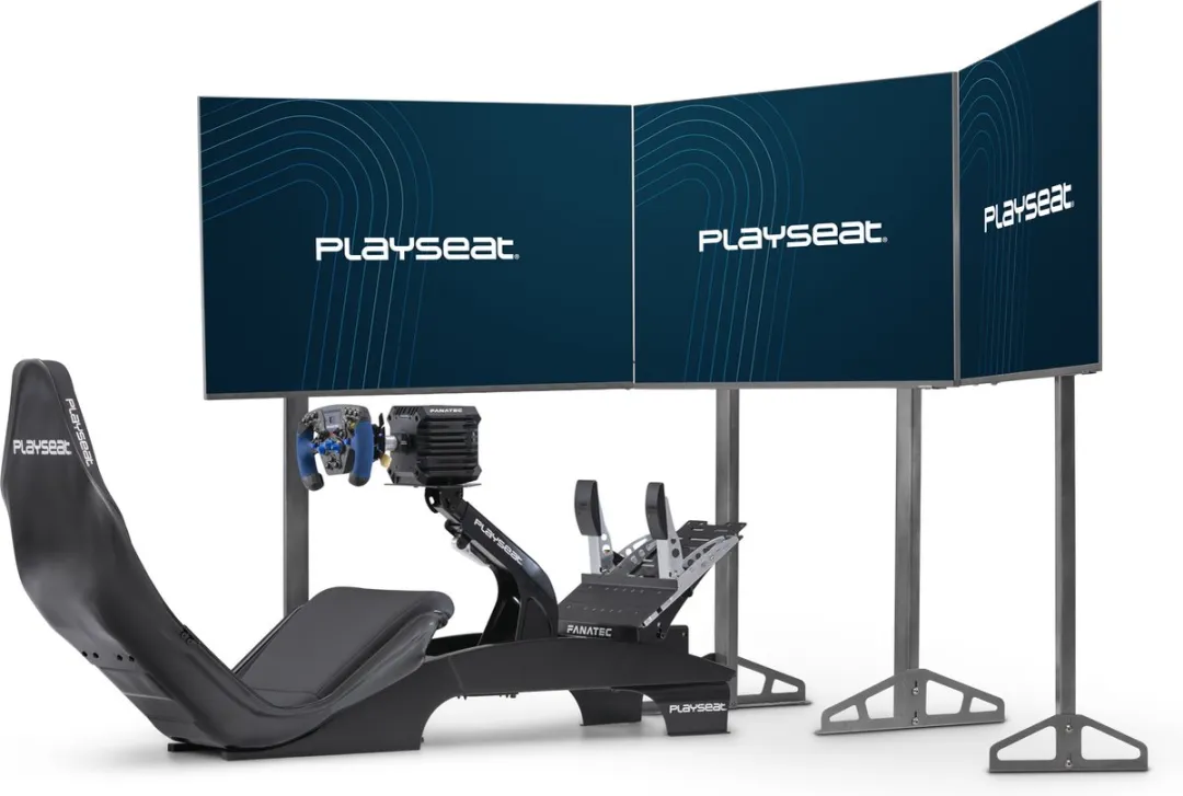 Playseat TV Stand Pro R.AC.00154 - 3 TV's - Uitbreidbaar - Zilver